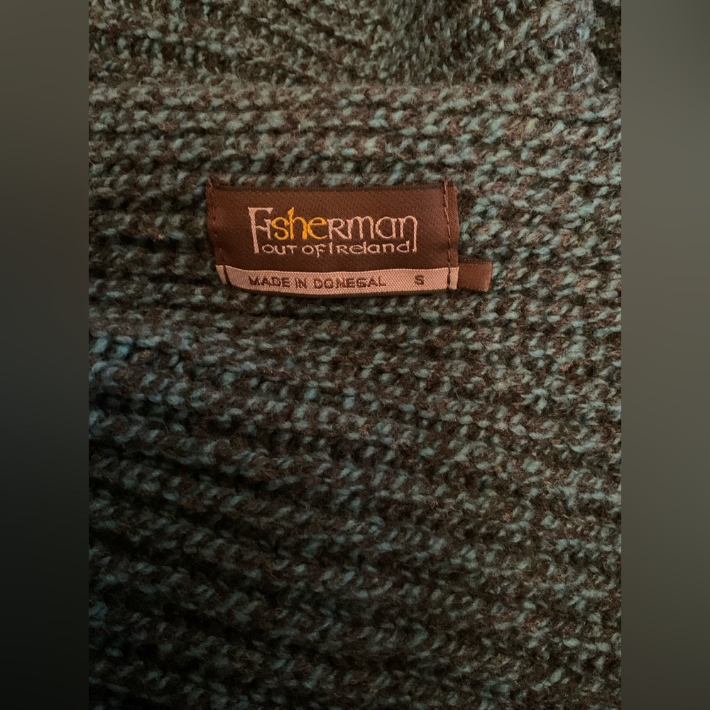 Fisherman Out of Ireland Merino Wool/Cashmere Rib Cardigan MSRP $245 size small - Picture 6 of 7